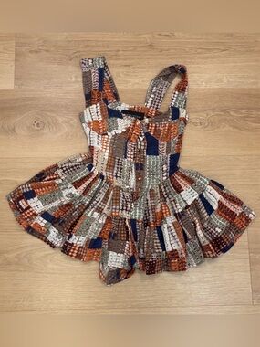 Vanessa Mooney Elisabeth Romper Dress Patchwork Snakeskin XXS